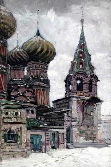 Nikolay Nikanorovich Dubovskoy St. Basil's Cathedral Sweden oil painting art